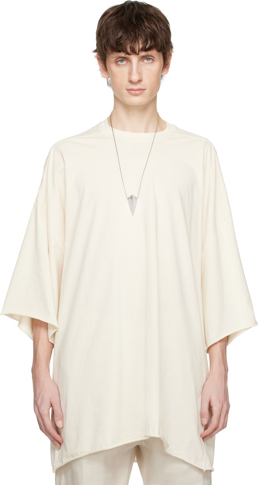 Majica Rick Owens Rick Owens Hollywood Tommy T-Shirt Bež | RU01E5283 JNC