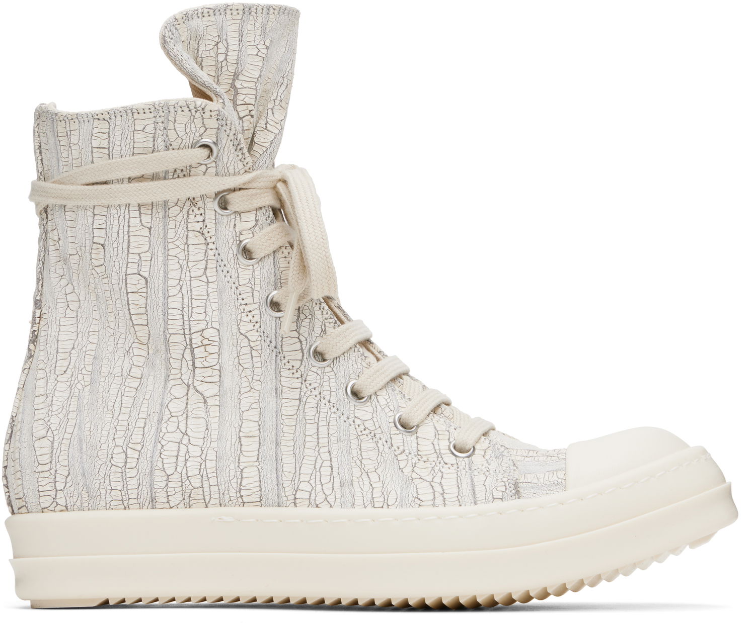 Superge in čevlji Rick Owens Rick Owens DRKSHDW Hollywood Megacrust High-Tops Bela | DS01E3800 SMMC, 0