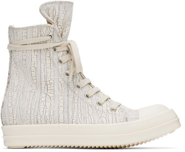 Superge in čevlji Rick Owens Rick Owens DRKSHDW Hollywood Megacrust High-Tops Bela | DS01E3800 SMMC, 0