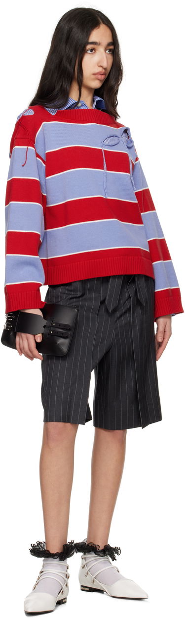 Pleteni pulover Charles Jeffrey Loverboy Charles Jeffrey LOVERBOY Slash Stripe Knit Sweater Večbarvna | 54091301, 3