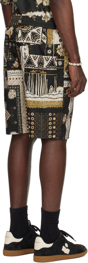 Kratke hlače ISABEL MARANT Isabel Marant Gregorian Paisley Print Shorts Črna | 25PSH0207HA-C1I09H, 2
