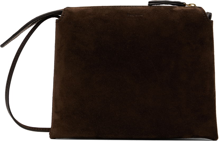 Torbica The Row The Row Nu Mini Twin Suede Bag Rjava | W1236-L25
