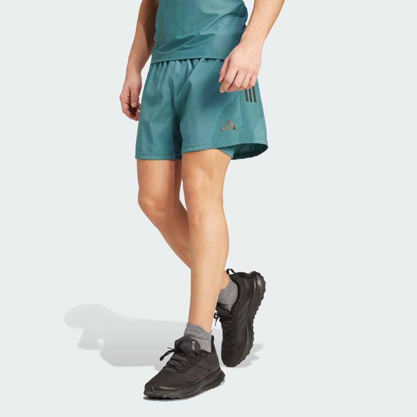 Kratke hlače adidas Performance Own the Run CLIMACOOL 2-in-1 Running Shorts Zelena | JW9701