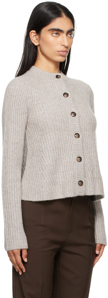 Pleteni pulover Loulou de Saison Loulou de Saison Emin Knit Cardigan Rjava | EMIN, 4