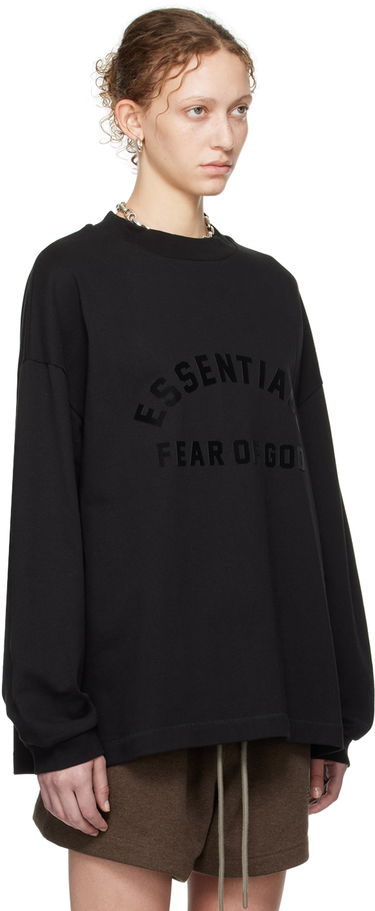 Majica Fear of God Core Collection Heavy L/S Tee Black Črna | 125SU242010F, 1