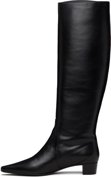 Superge in čevlji BY FAR BY FAR Pascal Nappa Leather Tall Boots Črna | 23FWPASDBLNAP, 2
