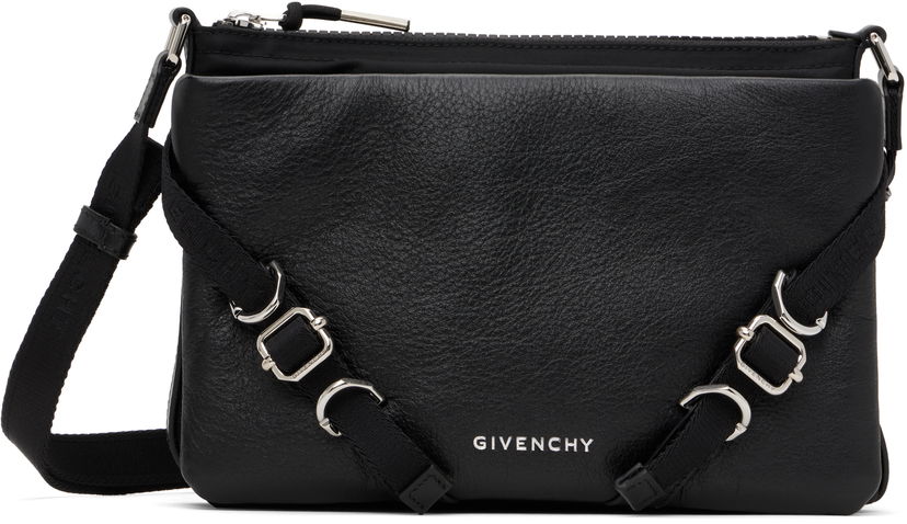 Torba za čez ramo Givenchy Givenchy Voyou Skinny Crossbody Bag Črna | BKU04WK1ZV001