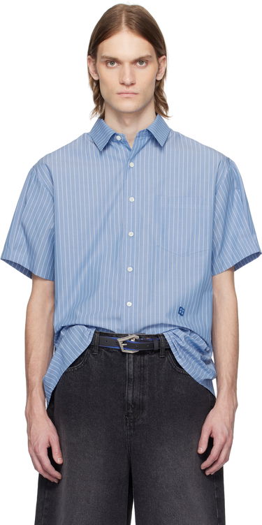 Srajce ADER ERROR ADER error TRS Tag Half Sleeve Shirt Modra | BN42FYSH0202ST, 0