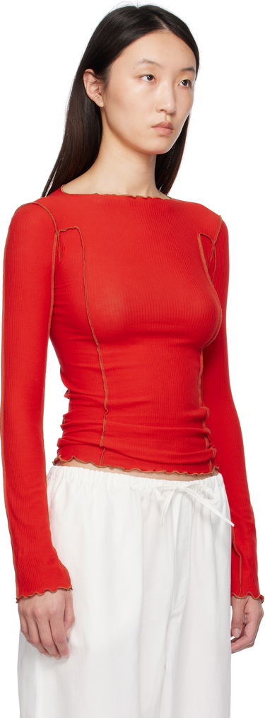 Majica Baserange Baserange Omato Long Sleeve T-Shirt Rjava | TTML-RB-SU25, 4