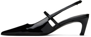 Superge in čevlji TOTEME Sharp Patent Slingback Heels Črna | 251-WAS821-LE0091, 2
