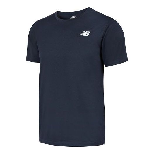 Majica New Balance Men's Logo Sports Short Sleeve T-Shirt Mornarica | AMT01012-ECL