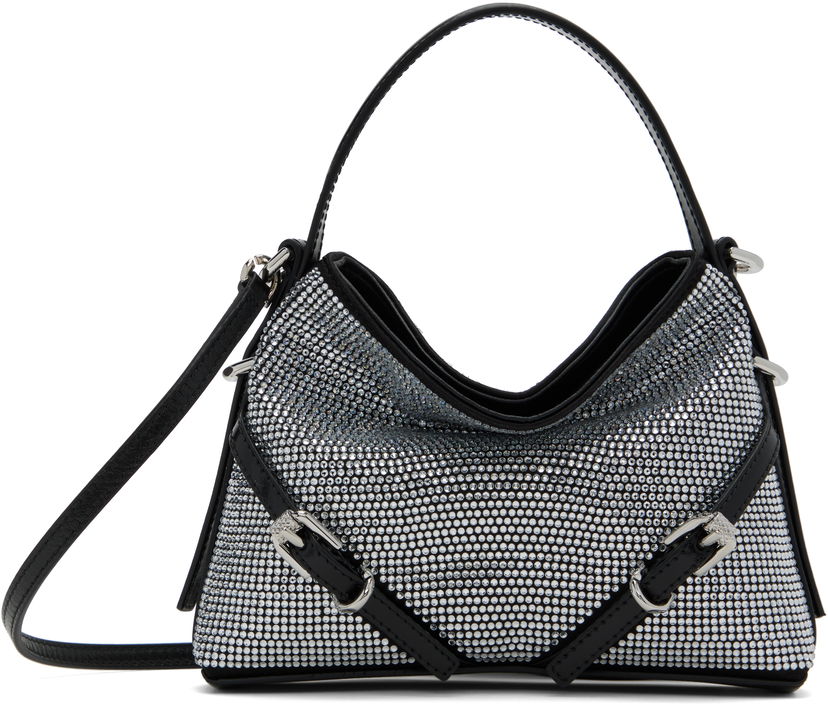 Torbica Givenchy Voyou Crystal Embellished Nano Bag Črna | BB60NHB27L934
