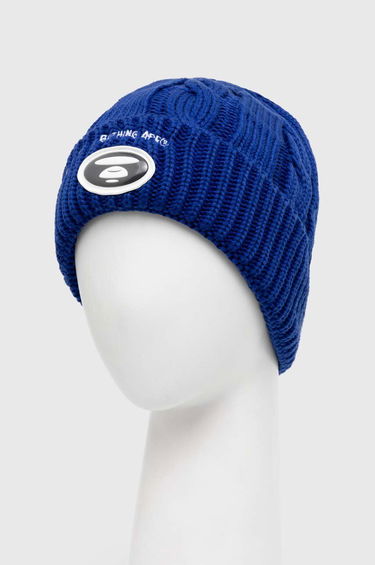 Beanie AAPE by A Bathing Ape AAPE Cable Knit Beanie Modra | AHT5236, 2