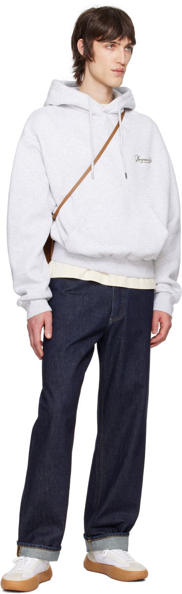 Pulover Jacquemus Jacquemus 'The Corto' Hoodie Siva | 25E255JS307-2465, 3