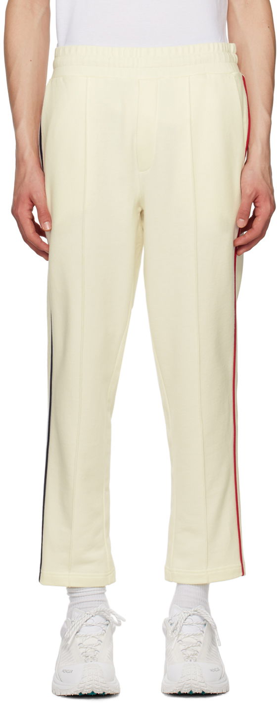 Hlače Moncler Piped Lounge Pants Bela | I10918H0000789A1B, 0