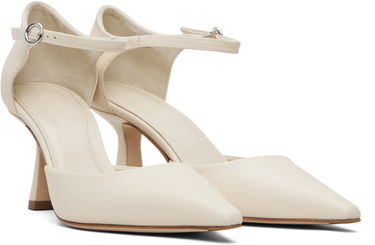 Oblačila Aeyde Aeyde Salvi Ankle Strap Heels Bela | A11-PU-VDHP75ST167-SS25-100-007, 3