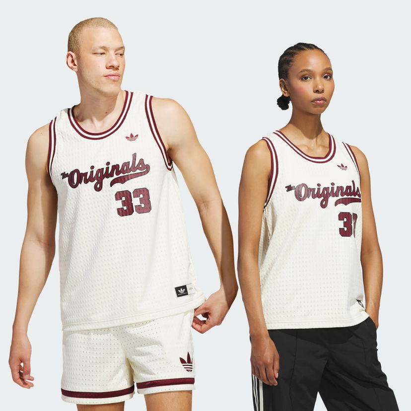 Dres adidas Performance Originals Basketball Jersey Bela | JM9953