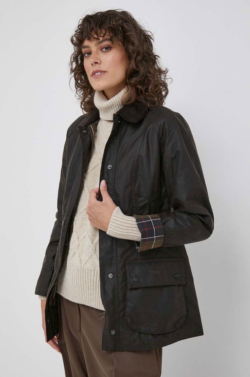 Dežni plašč Barbour Classic Beadnell Wax Jacket Rjava | LWX0668