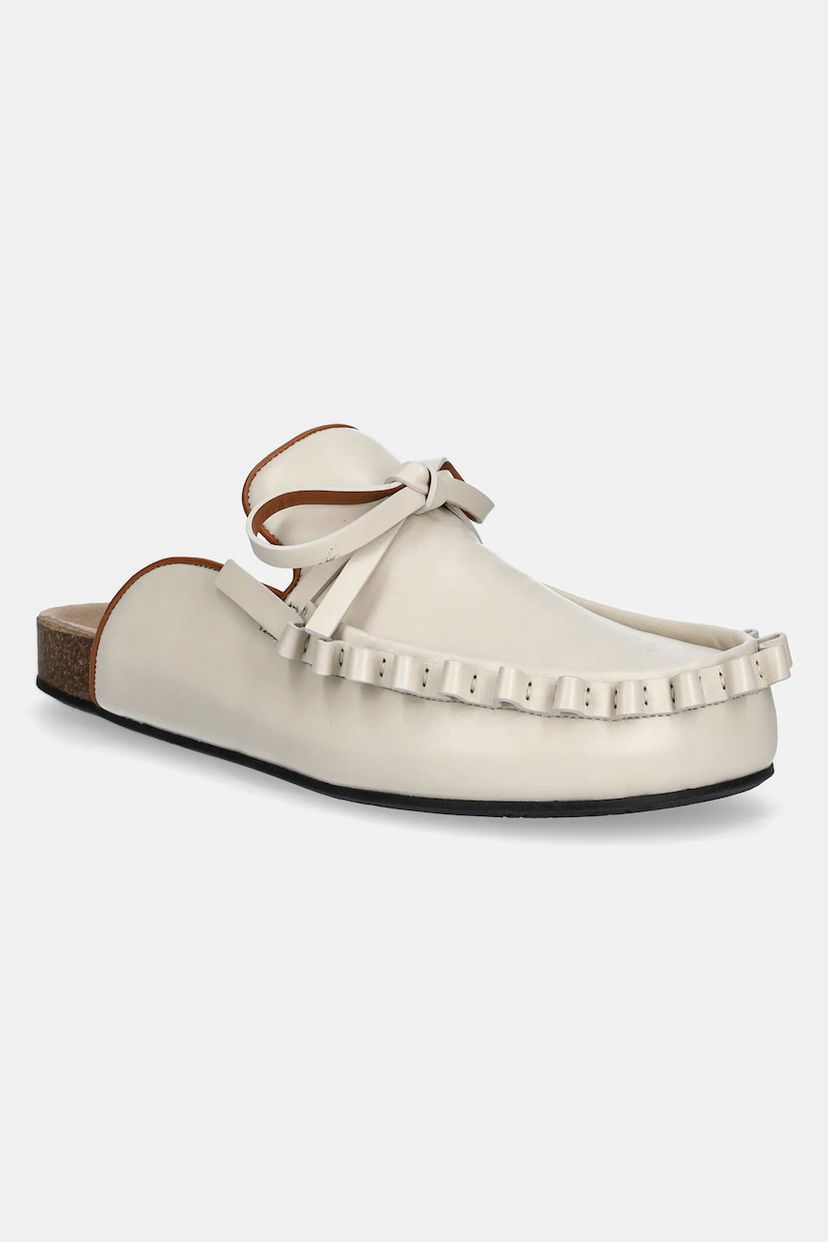 Superge in čevlji JW Anderson JW Anderson Leather Mules Bela | LF0069.LA0323.002