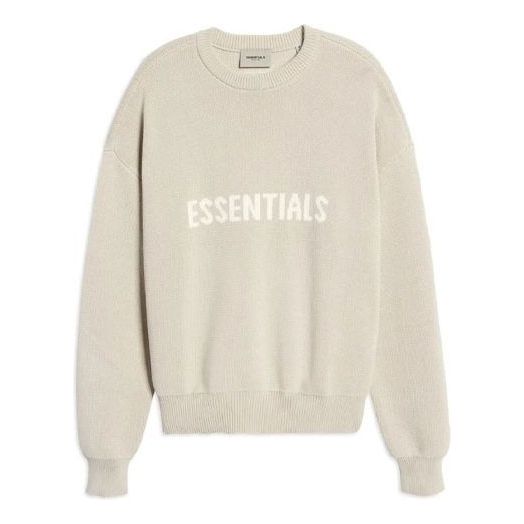 Pleteni pulover Fear of God Fear of God Essentials Sweater Bež | FOG-SS21-668