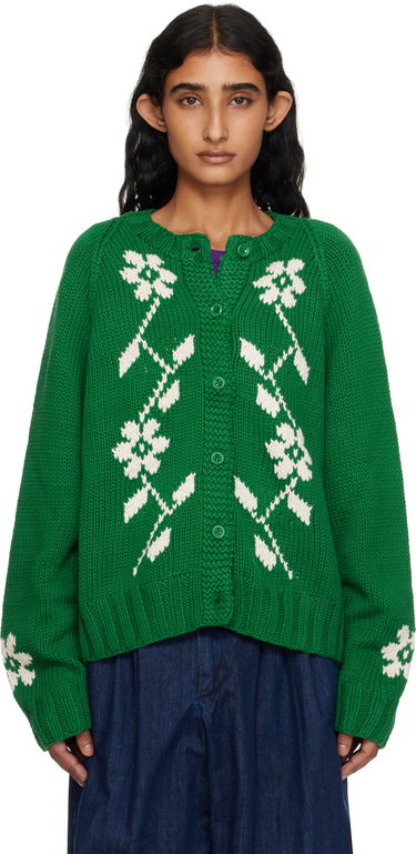 Pleteni pulover YMC YMC Atomic Knit Cardigan Zelena | Q8YMD, 0
