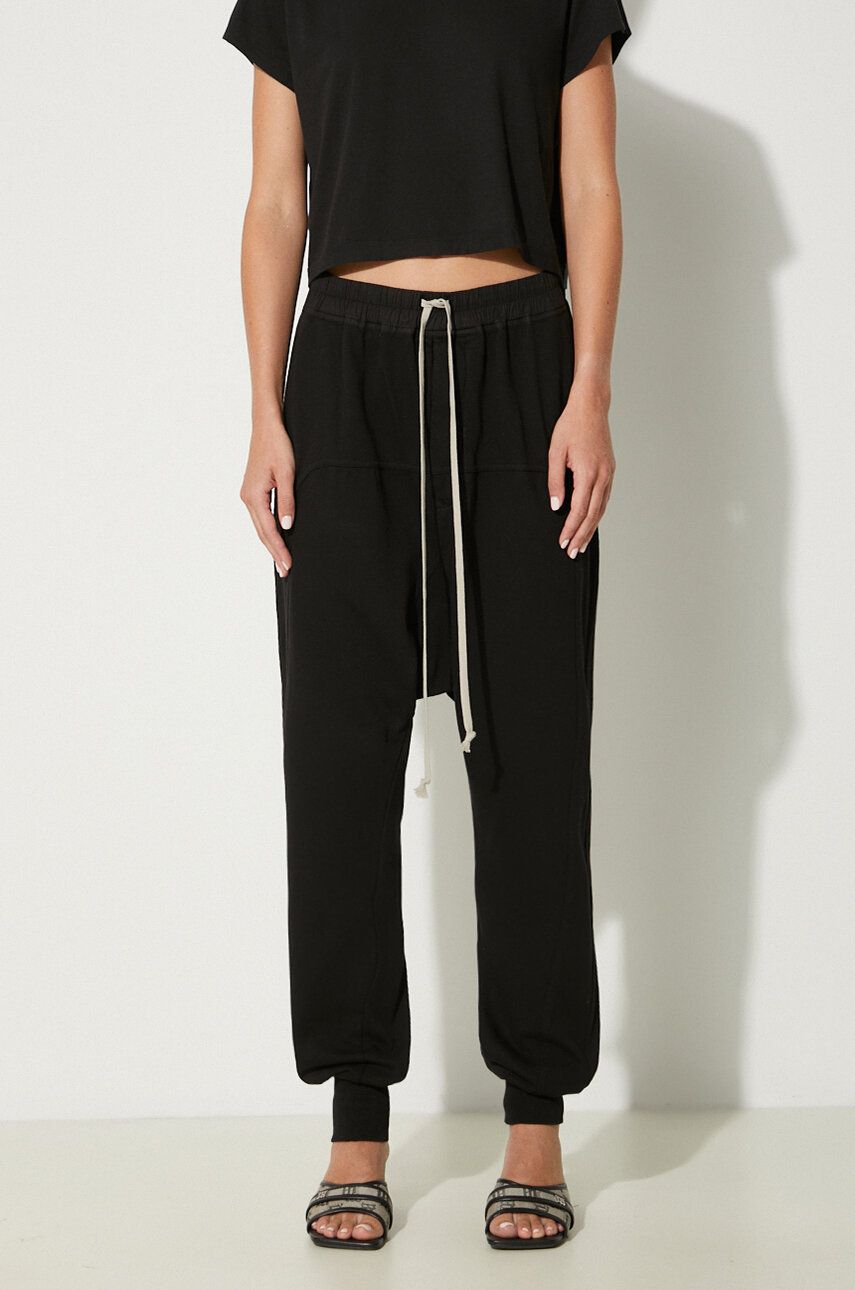 Cargo hlače Rick Owens Prisoner Drawstring Pants Črna | DS02D2330.RIG, 0