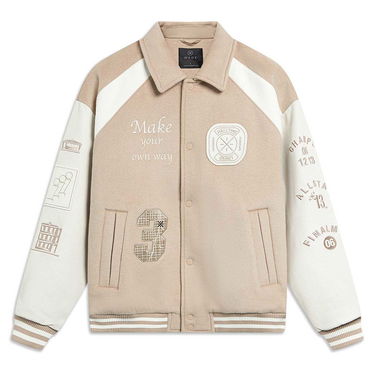 Jakna Li-Ning D. WADE Hall of Fame Varsity Jacket Bež | AJPT005-3, 1