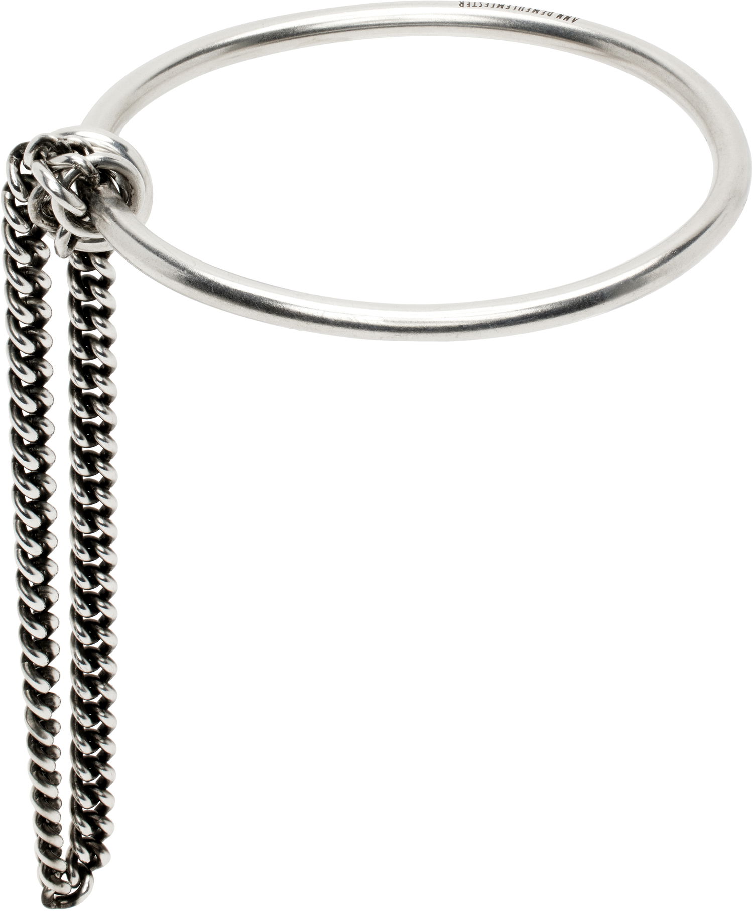Zapestnica Ann Demeulemeester Ann Demeulemeester Vokko Chain Bangle Bracelet Kovinski | CO00-M-JB0009-JW020-070, 1