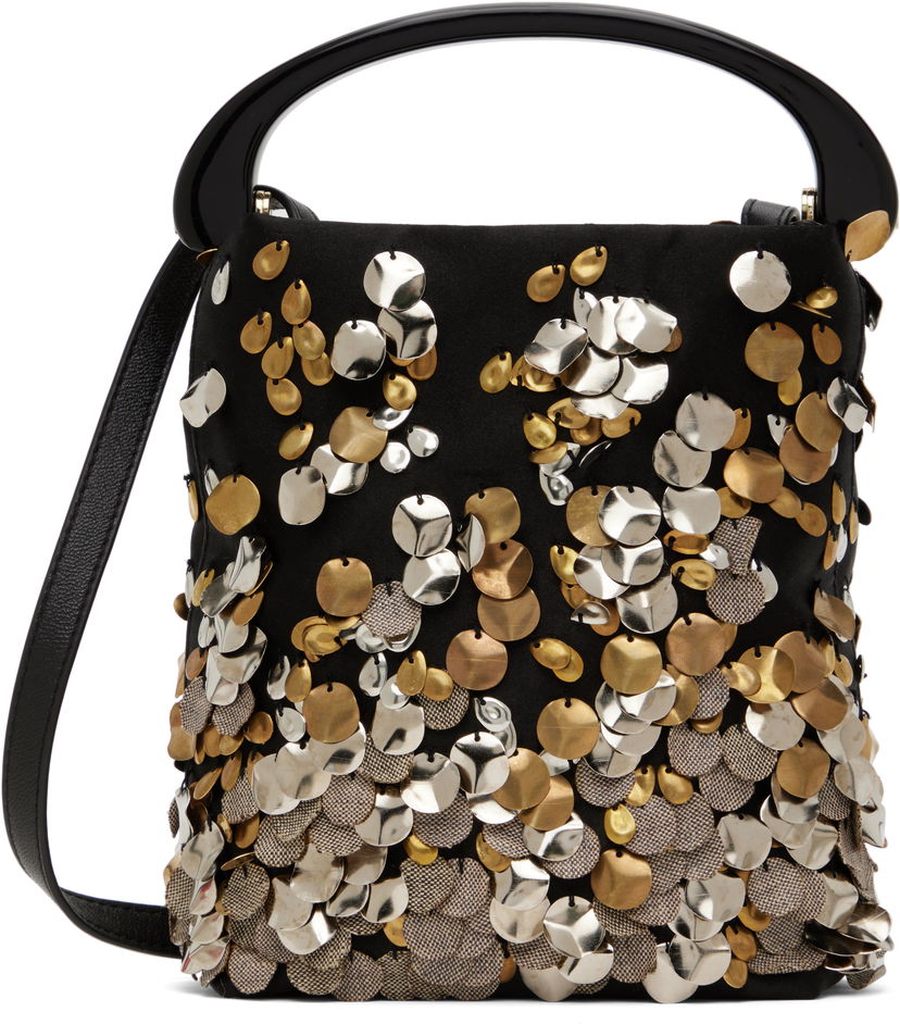 Torbica Dries Van Noten Dries Van Noten Metallic Sequin Embellished Bag Črna | 251-011522-696