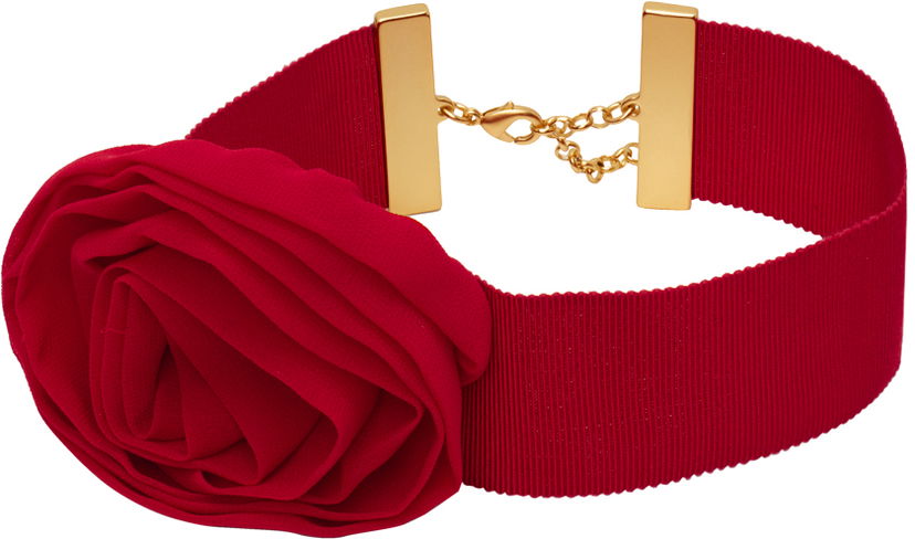 Ogrlica Blumarine Rose Choker Rdeča | P422W267A