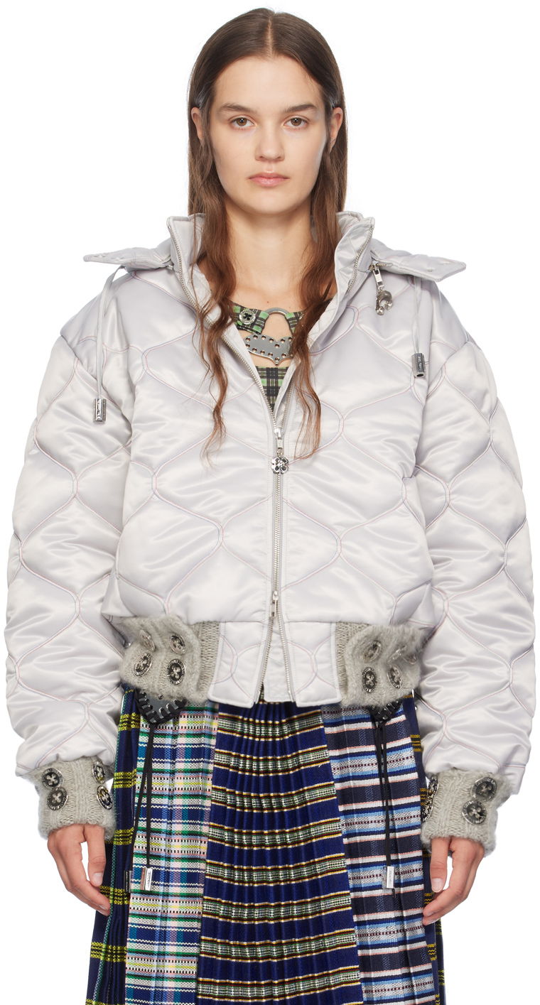Bomber jakna Chopova Lowena Quilted Hooded Puffer Jacket Kovinski | 5215