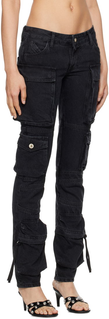 Cargo hlače The Attico Attico Essie Cargo Pants Črna | 241WCP113 D066, 4