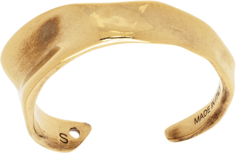 Zapestnica Dries Van Noten Dries Van Noten Textured Cuff Bracelet Kovinski | 251-028219-061