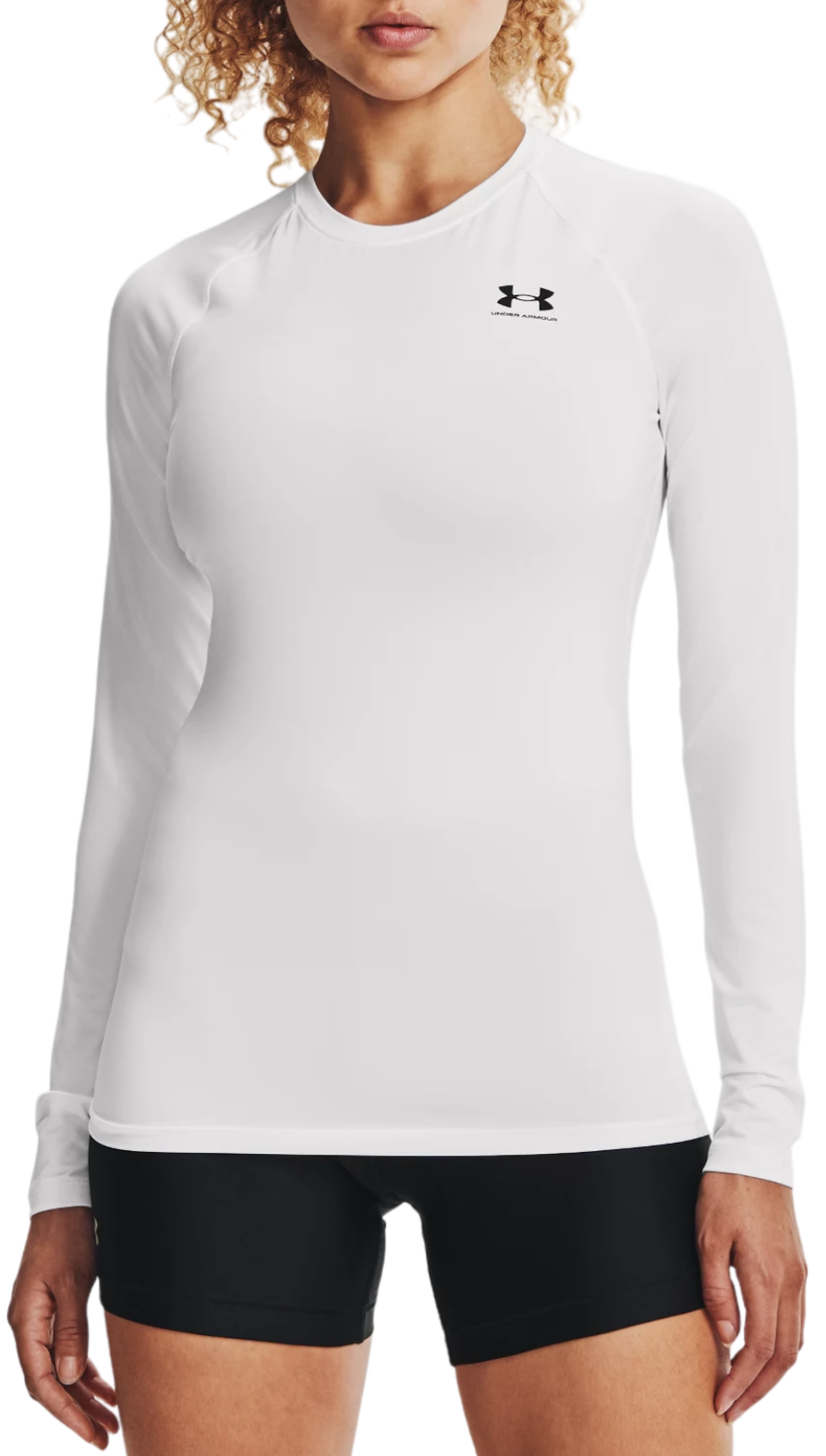 Majica Under Armour HeatGear Compression Long Sleeve Bela | 1365459-100