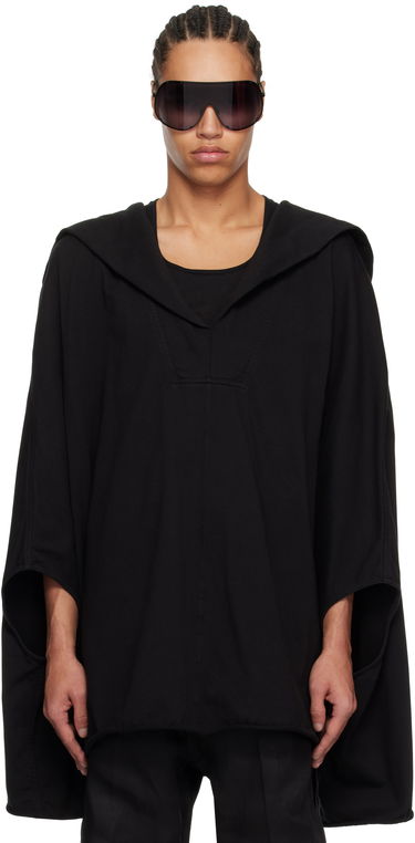 Pleteni pulover Rick Owens Rick Owens Kaftan Hoodie Črna | RR01E5505 RIG, 0