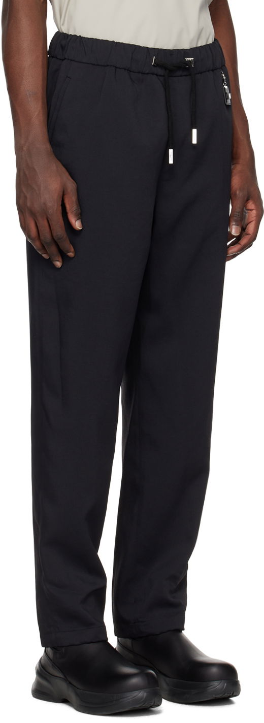 Hlače WOOYOUNGMI WOOYOUNGMI Drawstring Trousers Črna | W231PT23, 1