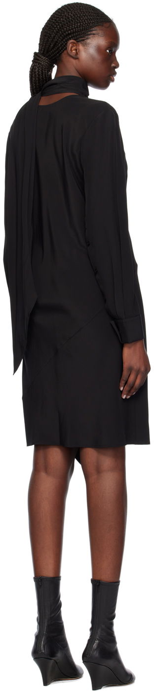 Obleke Helmut Lang Helmut Lang Scarf Midi Dress Črna | O01HW605, 2