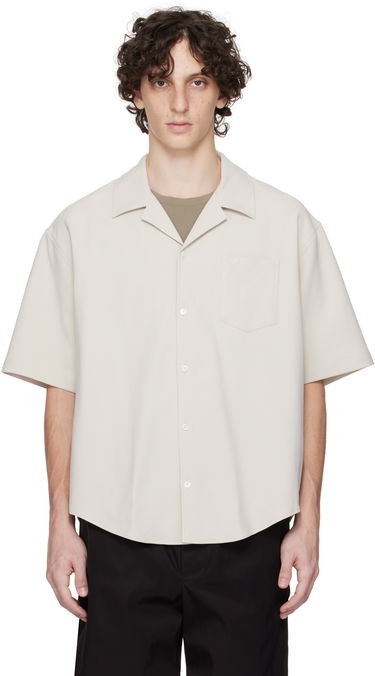 Srajce AMI AMI Paris Camp Collar Shirt Bež | HSH219.CO0106, 0