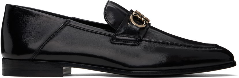 Superge in čevlji FERRAGAMO Salvatore Ferragamo Hybrid Gancini Ornament Loafers Črna | 778971