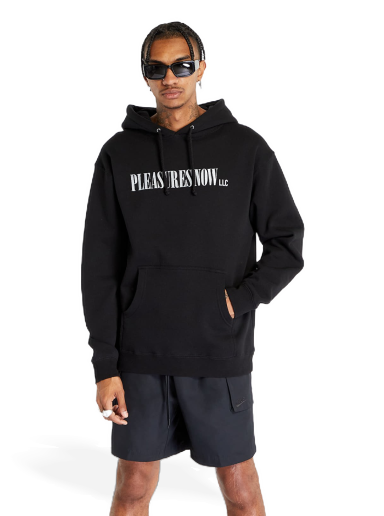 Pulover Pleasures LLC Fleece Hoodie Black Črna | P23F054 BLACK