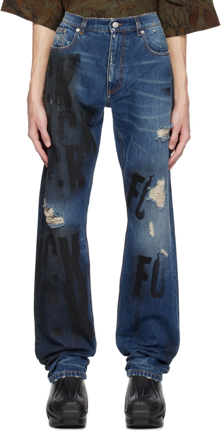Kavbojke 1017 ALYX 9SM Mark Flood Edition Jeans Mornarica | AAUPA0416FA01, 0
