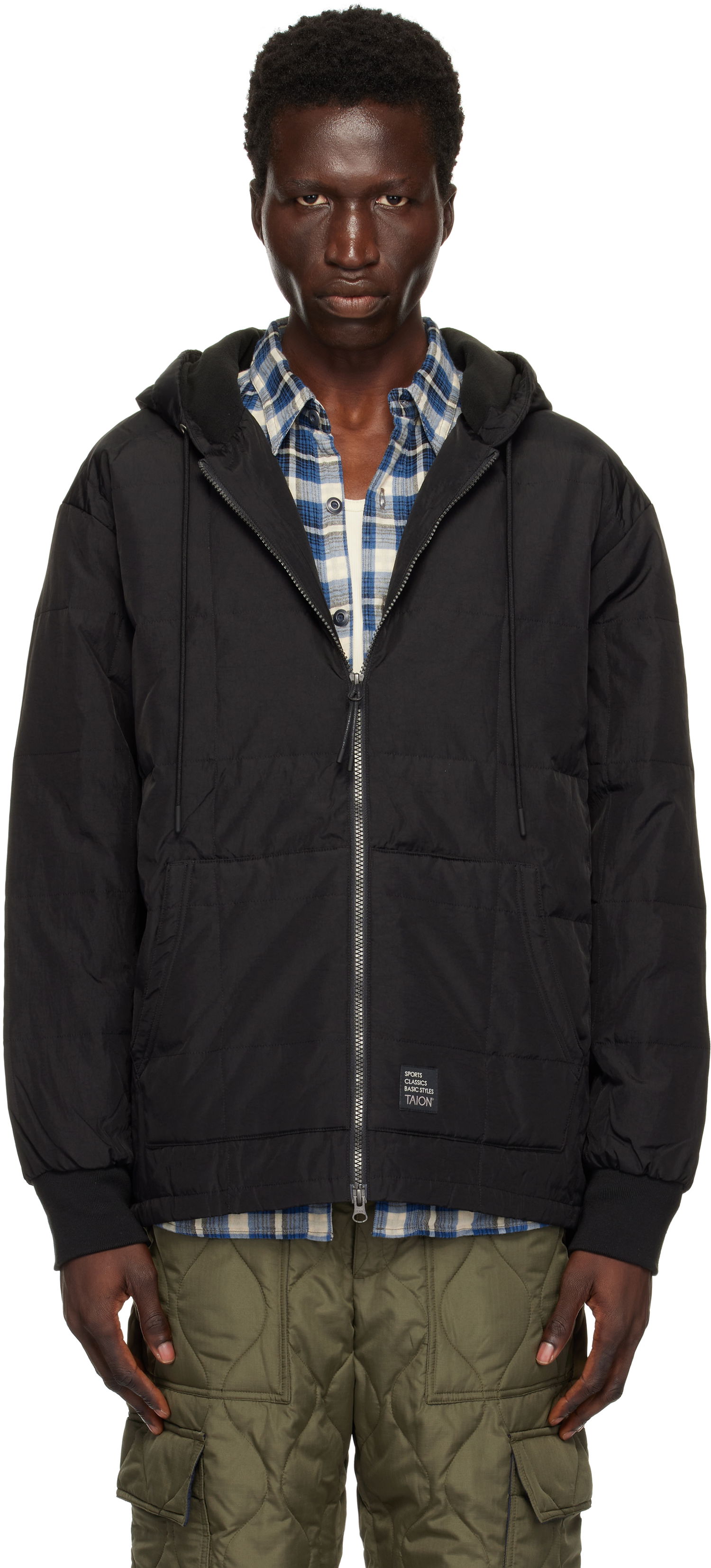 Pulover TAION Sports Classic Front Zip Jacket Črna | TAION-106WZSC, 0