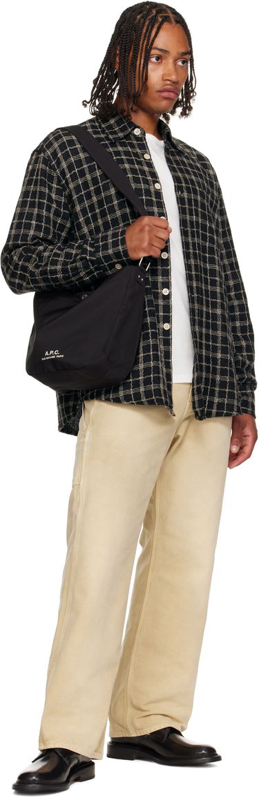 Torba za čez ramo A.P.C. A.P.C. Journal Small Satchel Črna | PSAKR-M67010, 3