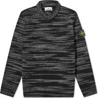 Pleteni pulover Stone Island Reverse Seam Lambswool Crewneck Črna | 7915532-V0029, 1