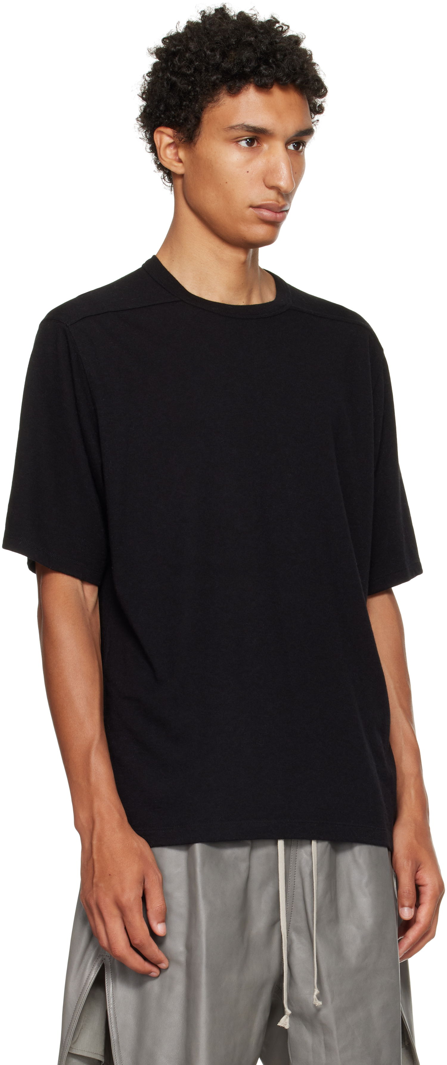 Majica Rick Owens Rick Owens Concordians Brad T-Shirt Črna | RU02E1232 JR, 1