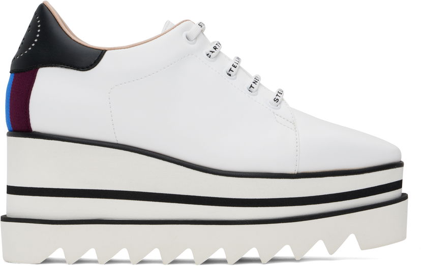 Superge in čevlji Stella McCartney Sneak-Elyse Platform Bela | 810078E00054