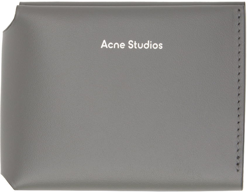 Denarnica Acne Studios Trifold Wallet Siva | CG0097-, 0