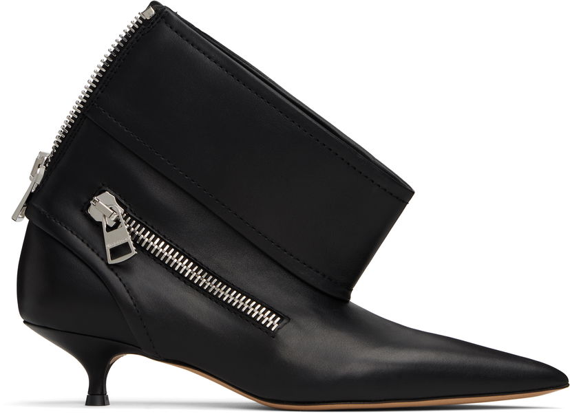 Superge in čevlji JW Anderson Biker Kitten Heel Ankle Boots Črna | BT0105-LA0268