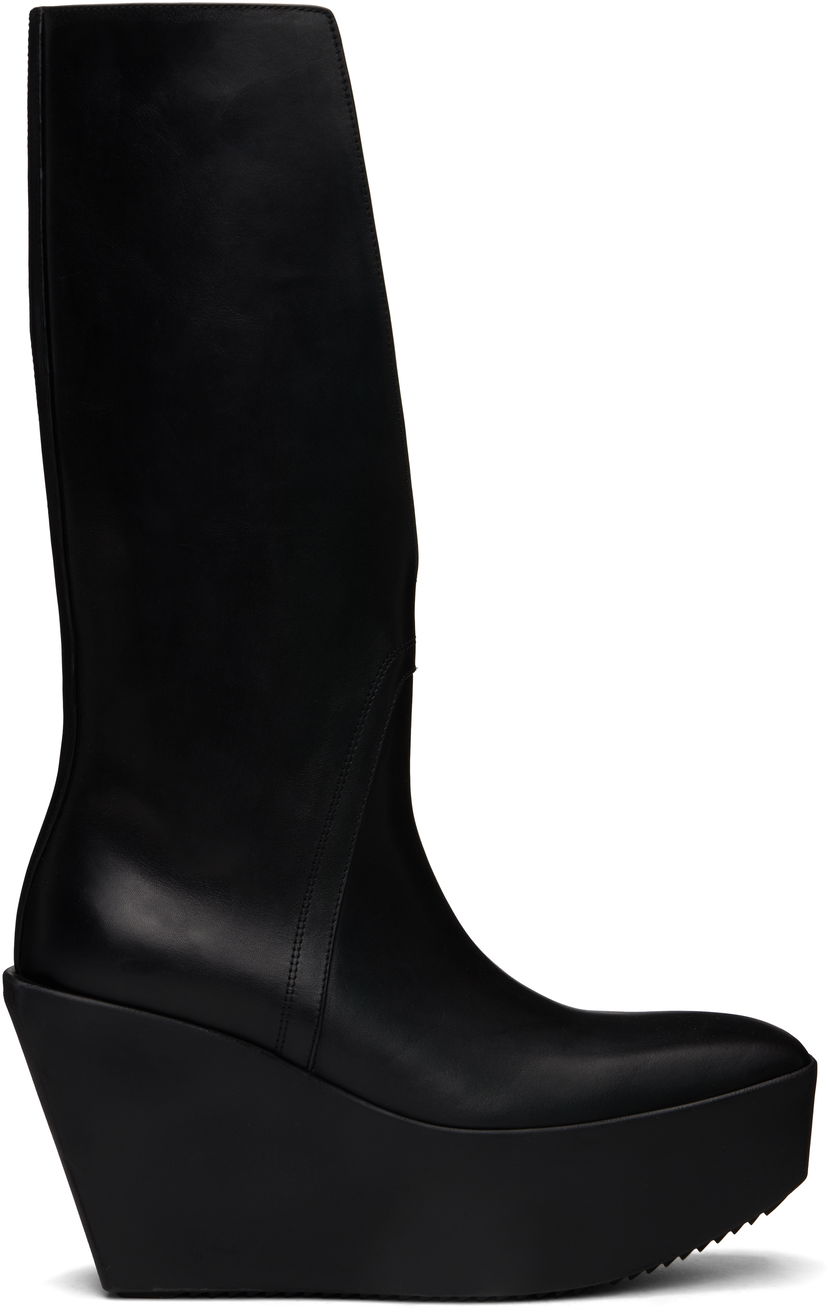 Oblačila Rick Owens Rick Owens Hollywood Sliver Platform Winged Kowboys Tall Boots Črna | RP01E7833 LOO