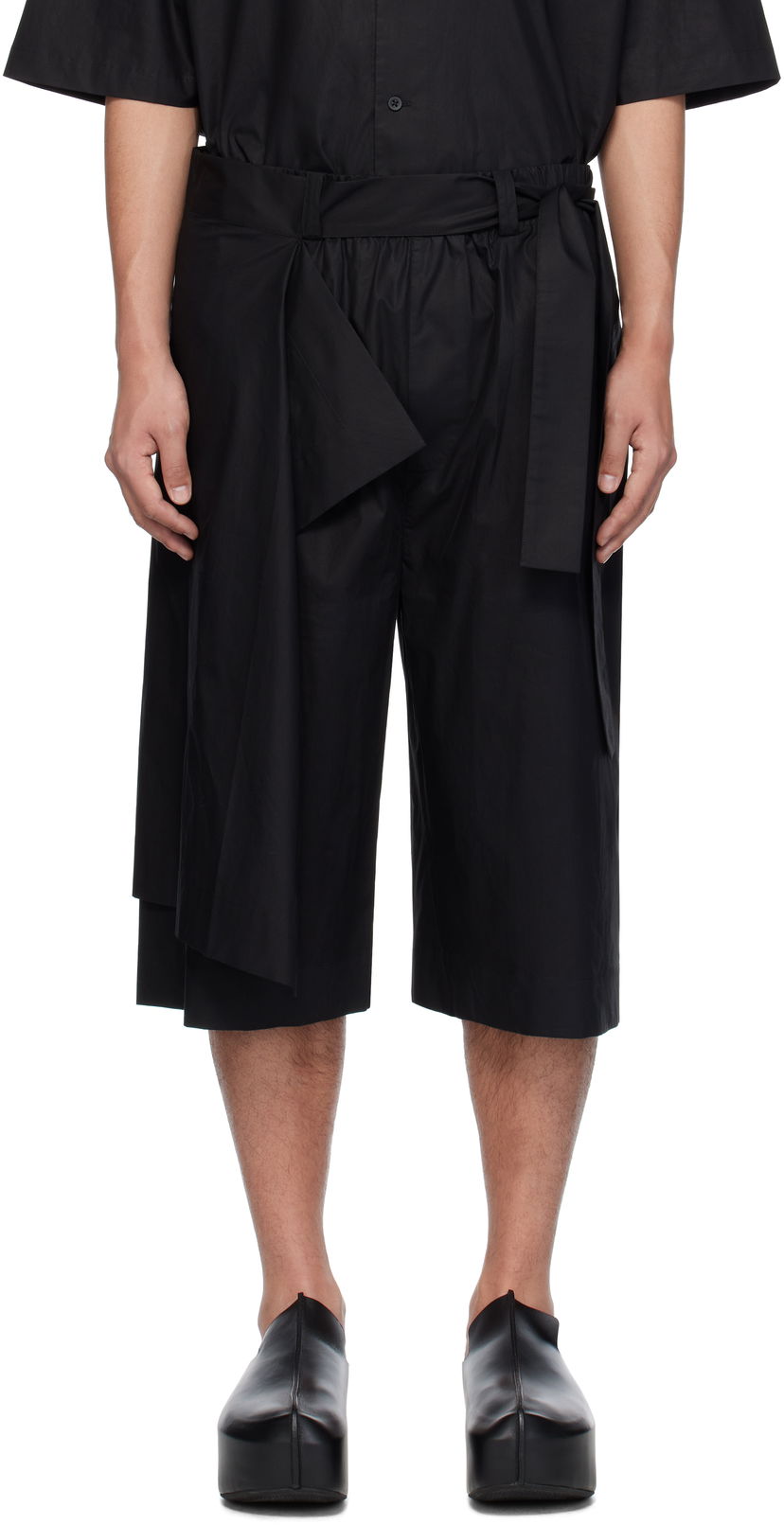 Kratke hlače Craig Green Craig Green Towel Shorts Črna | CGSS25CWOTRS84
